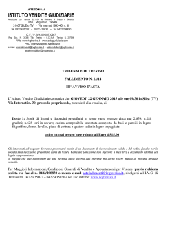 Fallimento n 22-14 - Istituto Vendite Giudiziarie Treviso
