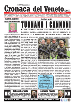 La Cronaca del Veneto 24 gennaio 2015