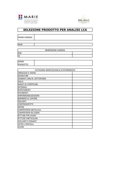 SCHEDA selezione LCAx