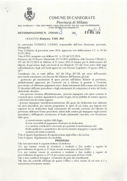 ai - Albo Pretorio - Comune di Canegrate