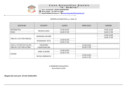 SPORTELLO DIDATTICO - Liceo Scientifico A. Romita