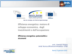 Efficienza energetica: potenzialità e strumenti (pdf)