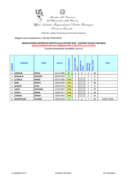 DOCENTI SCUOLA INFANZIA - Olivetti