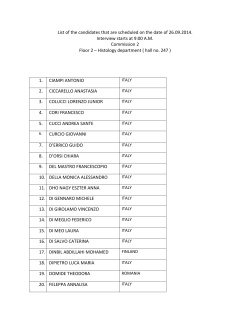 List of the candidates that are scheduled on the date of 26.09.2014