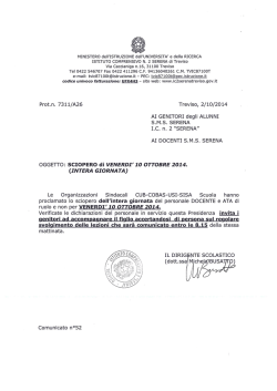 COM.N°52 SCIOPERO 10-10-2014