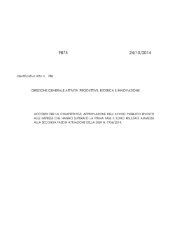 Decreto n. 9875 del 24 ottobre 2014