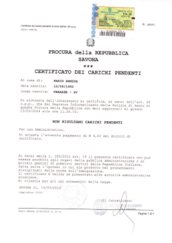 Certificati Procura