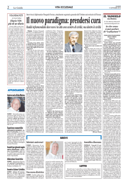 Il nuovo paradigma: prendersi cura Realt&agrave; inframondiale dove non &egrave;