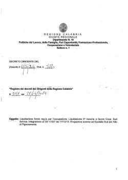 decreto n. 5031 del 28 aprile 2014