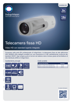 Telecamera fissa HD - Gamma BX (PDF file)