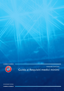 Guida ai Requisiti medici minimi &ndash; 2014/15