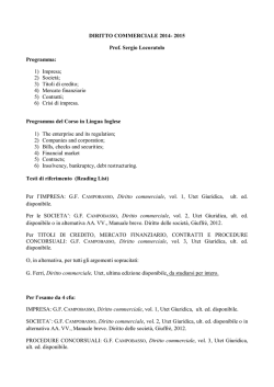 Diritto Commerciale A-L