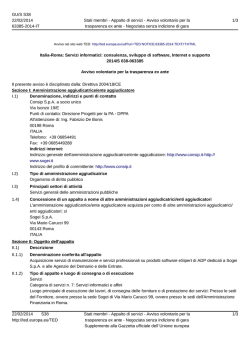 Italia-Roma: Servizi informatici: consulenza, sviluppo di