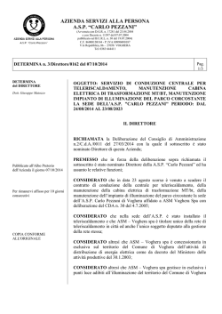 direzione sanitaria - Azienda Servizi Alla Persona Voghera