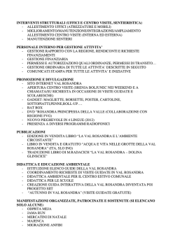 Interventi in Val Rosandra - Comune di San Dorligo della Valle