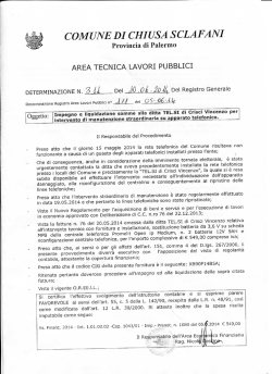 Impegno e liquidazione somme alla ditta TEL.SI di Crisci Vincenzo
