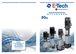 Catalogo Tecnico Serie EV 50Hz - E