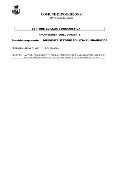 Determinazione N. 30/EU del 11.04.2014