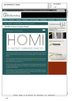 infoArredo.a - HOMI MILANO