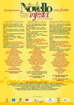 il programma - Camper Club Salento