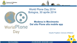 Modena in Movimento, Dal sito Plone alla mobile app