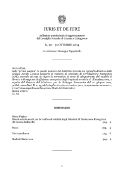 IURIS ET DE IURE - Consiglio Notarile di Catania