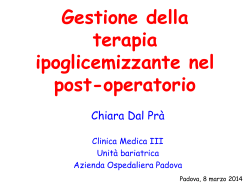 Chiara Dal Prà, Padova Gestione della terapia