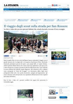 La Stampa - Route Nazionale 2014