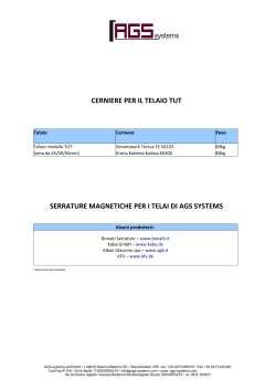 cerniere e serrature magnetiche PDF - AGS
