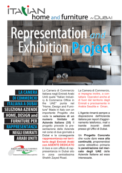 ITALIANA A DUBAI SELEZIONA AZIENDE HOME, DESIGN and