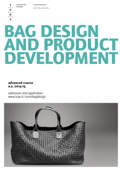 bag design and product development