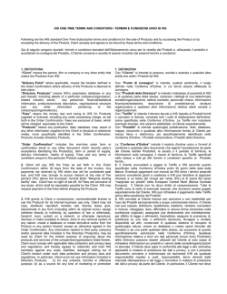 IHS ONE-TIME TERMS AND CONDITIONS / TERMINI E