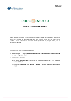 Intesa Sanpaolo - Pos Mobile_Move and Pay Business