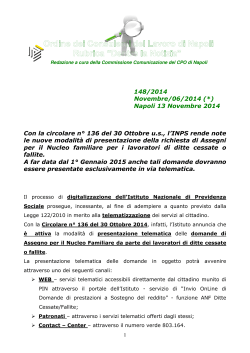 N° 148/2014 - Ordine CDL Napoli