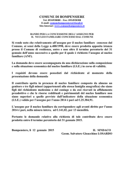 AVVISO terzo figlio 2014