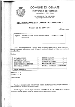 Osmate – Tari tariffe (PDF)