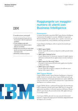 IBM Cognos Business Intelligence