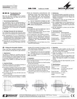 GM-100 - Monacor
