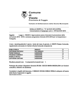 delibera GM . n. 13-2014