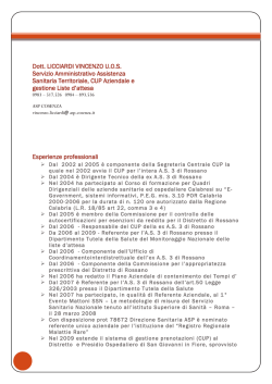 Dott. LICCIARDI VINCENZO U.O.S. Servizio