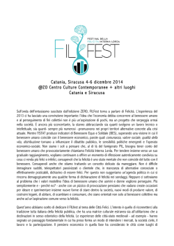 Catania, Siracusa 4-6 dicembre 2014 @ZO Centro Culture