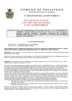 Det. n. 657/2014 - Comune di Polistena