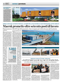 Maersk promette oltre seicento posti di lavoro