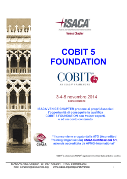 isaca_venice_cobit5_foundation_2014b