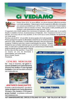 Informativo Ci Vediamo Dezembro 2014 PDF