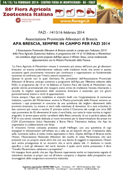 Associazione Provinciale Allevatori di Brescia APA BRESCIA