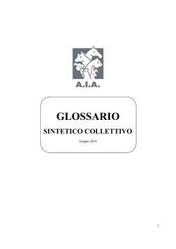 GLOSSARIO - ASSO.LA.C.