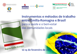 Instrumentos e m&eacute;todos de trabalho entre Emilia
