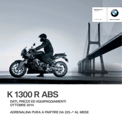 Prezzi e equipaggiamenti K 1300 R ABS/ASC (PDF, 353 kb)