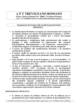regolamento di partecipazione